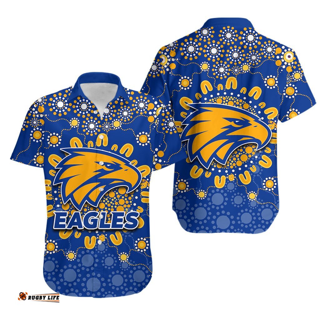 West Coast Eagles Hawaiian Shirt Indigenous Style