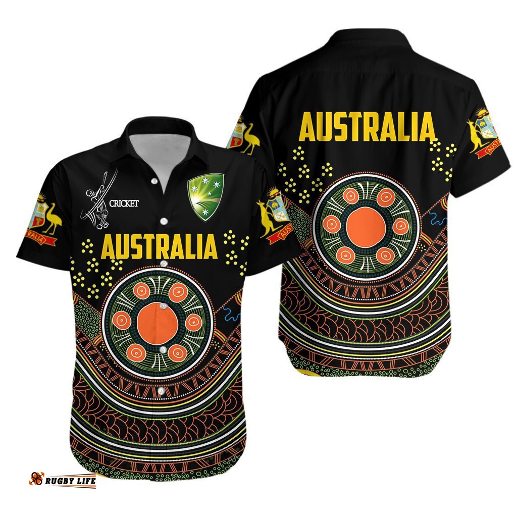 Cricket Australia Hawaiian Shirt Indigenous