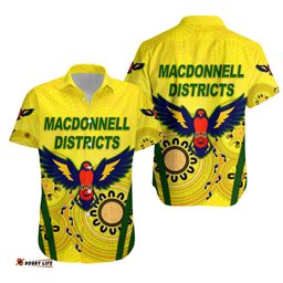 MacDonnell Districts Rugby Hawaiian Shirt Indigenous Version