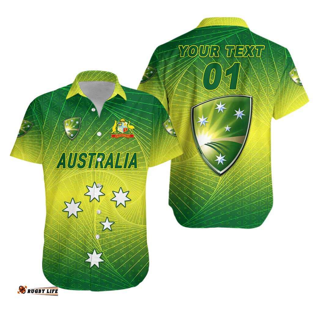 Custom Personalised Australia Men Cricket Team Hawaiian Shirt Original Style