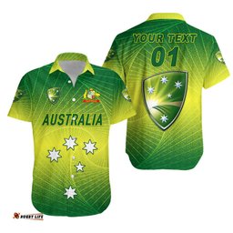 Custom Personalised Australia Men Cricket Team Hawaiian Shirt Original Style