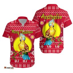 Custom Personalised Australia Christmas Hawaiian Shirt Be Loved Cockatoo