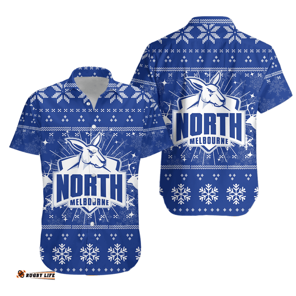 North Melbourne Hawaiian Shirt Christmas Ugly Style