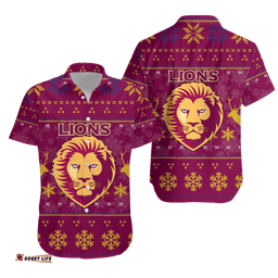 Brisbane Lion Hawaiian Shirt Christmas Ugly Style