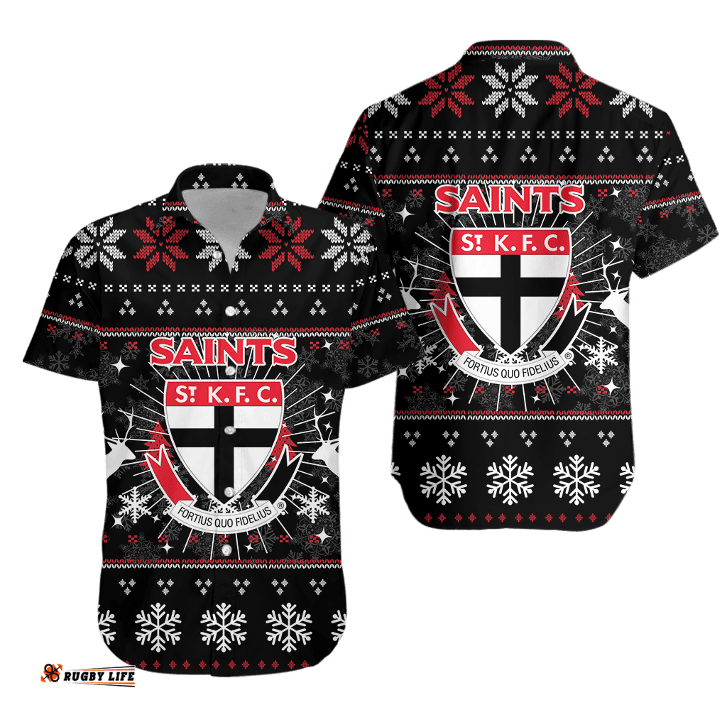 St Kilda Hawaiian Shirt Christmas Ugly Style