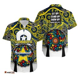 Cowboys Rugby Hawaiian Shirt NAIDOC Week No.2