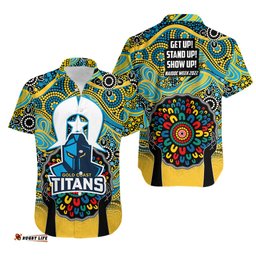 Titans Rugby Hawaiian Shirt NAIDOC Week
