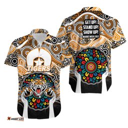 Tigers Rugby Hawaiian Shirt NAIDOC Week