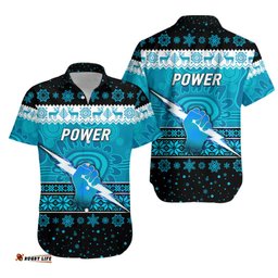 Port Adelaide Power Hawaiian Shirt Christmas Simple Style