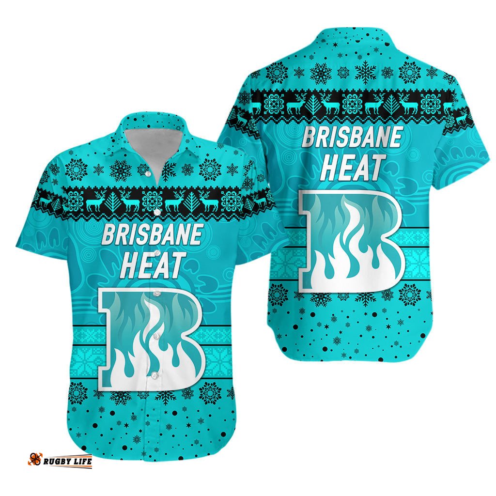 Brisbane Heat Hawaiian Shirt Christmas Simple Style