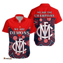 Melbourne Demons Hawaiian Shirt We are the Champions