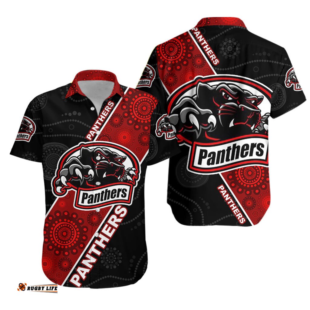 Kalgoorlie Railways Football Club Panthers Mix Aboriginal Hawaiian Shirt 0
