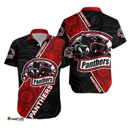 Kalgoorlie Railways Football Club Panthers Mix Aboriginal Hawaiian Shirt 0