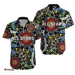 Australia Indigenous Rugby Hawaiian Shirt All Stars Sporty Style