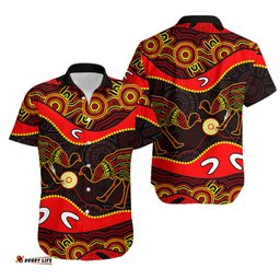 Emu Aboriginal Hawaiian shirt Style No.2