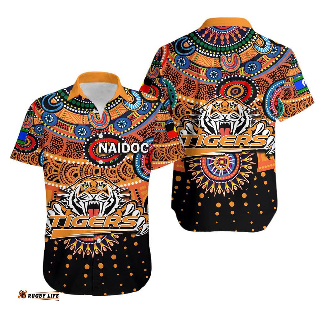 NAIDOC Wests Tigers Hawaiian Shirt Indigenous
