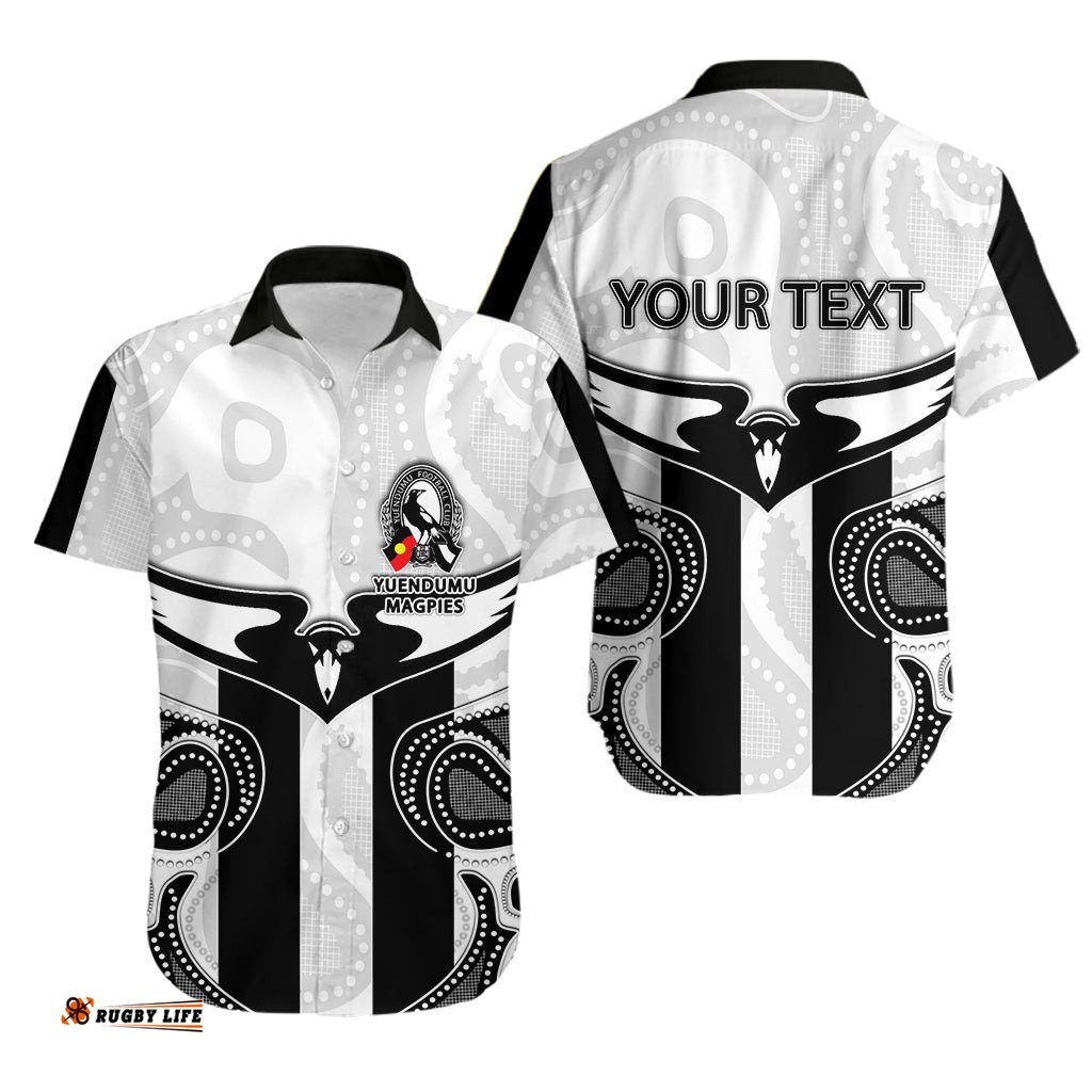 Custom Personalised Yuendumu Magpies Hawaiian Shirt