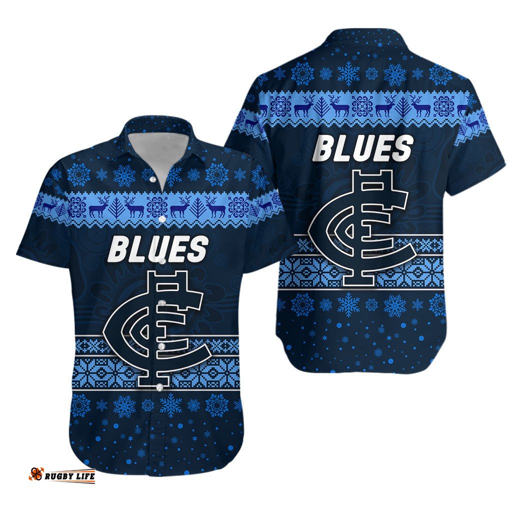Carlton Blues Hawaiian Shirt Christmas Simple Style