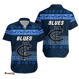 Carlton Blues Hawaiian Shirt Christmas Simple Style