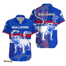 Western Hawaiian Shirt Bulldogs Indigenous Simple Style