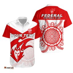 Custom Personalised Federal Demons Football Hawaiian Shirt Indigenous Impressive