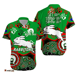 Rabbitohs Rugby NAIDOC Aboriginal Hawaiian Shirt