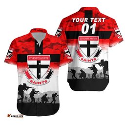Custom Personalised Ltyentye Apurte ANZAC Hawaiian Shirt Simple Style Saints