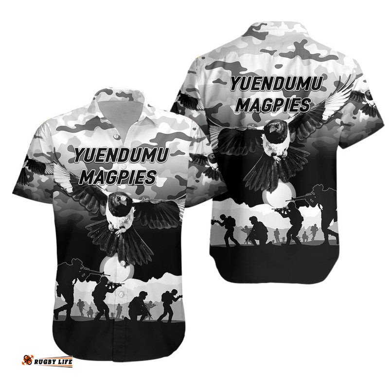 Yuendumu Magpies Football Club ANZAC Hawaiian Shirt Simple Style