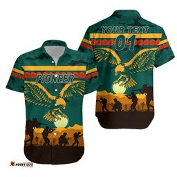 Custom Personalised Pioneer Football Club ANZAC Hawaiian Shirt Simple Style