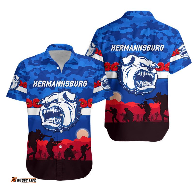 Hermannsburg Western Aranda Bulldogs Football Club ANZAC Hawaiian Shirt Simple Style