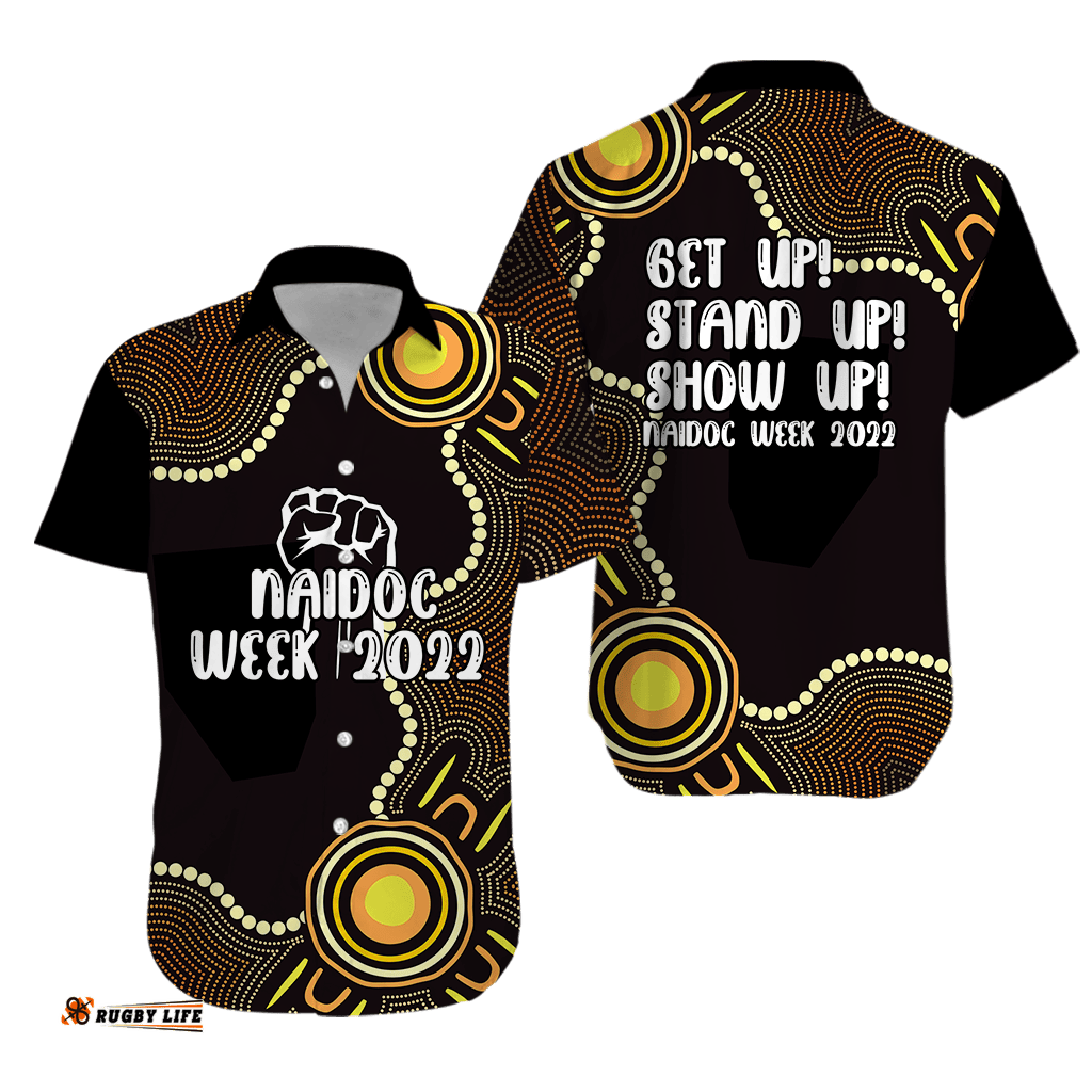 NAIDOC Week Aboriginal Hawaiian Shirt Indigenous Dot Painting Art