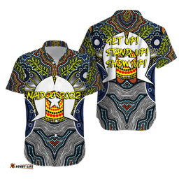 NAIDOC Week Get Up Stand Up Show Up Aboriginal Dot Art Hawaiian Shirt