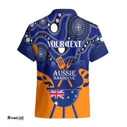 Personalised Australia Barbecue Hawaiian Shirt Aussie Lovers BBQ Indigenous Version