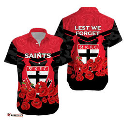 St Kilda Saints ANZAC Day Indigenous Art Hawaiian Shirt