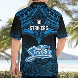 Adelaide Strikers Cricket Hawaiian Shirt Unique Indigenous Art Mix Polynesian Pattern