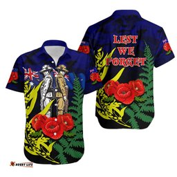 ANZAC Day Hawaiian Shirt Army Patterns