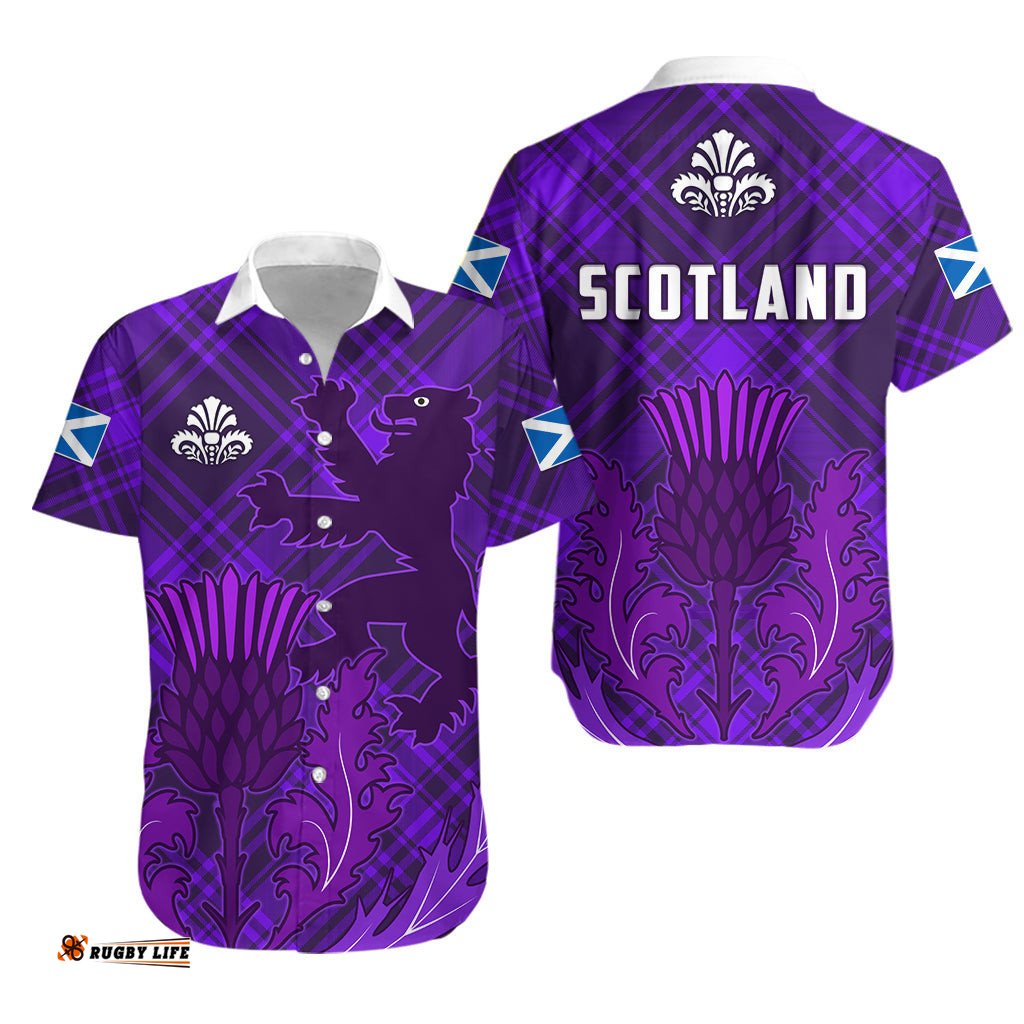 Scotland Hawaiian Shirt Thistle Scottish Be Unique