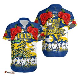 ANZAC Day Hawaiian Shirt Eels Army Style No.1