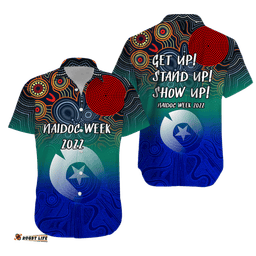 NAIDOC Week Torres Strait Islanders With Aboriginal Dot Painting Art Hawaiian Shirt