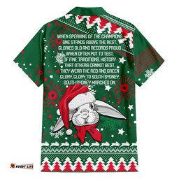 Rabbitohs Rugby Hawaiian Shirt Glory Glory The South Christmas Vibe Unique