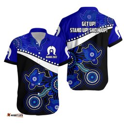NAIDOC Week Hawaiian Shirt Torres Strait Islanders Version Blue Aboriginal Turtles