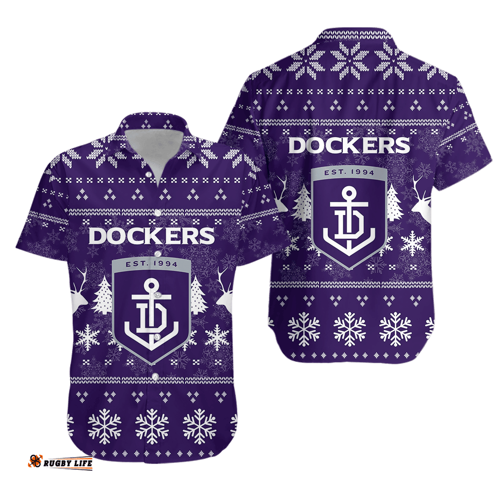 Fremantle Football Club Hawaiian Shirt Christmas Ugly Style