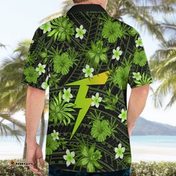 Australian Thunder Cricket Hawaiian Shirt Baeuty Pacific Hibiscus and Polynesian Pattern