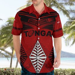 Tonga Rugby Hawaiian Shirt Proud Tongan Ngatu Kupesi World Cup No2