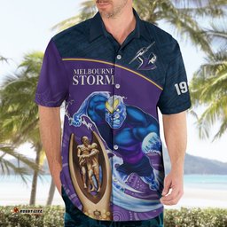 Storm Rugby Hawaiian Shirt Go Champions Mascot With Polynesian Indigenous Art