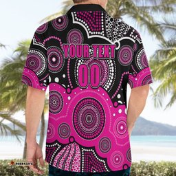 Custom Text And Number Sixers BBL Hawaiian Shirt Aboriginal Patterns Black Version