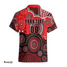 Custom Text And Number Renegades BBL Hawaiian Shirt Aboriginal Patterns