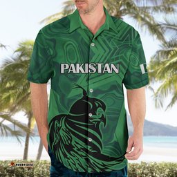 Pakistan Cricket Hawaiian Shirt Go Falcon World Cup Sporty Style
