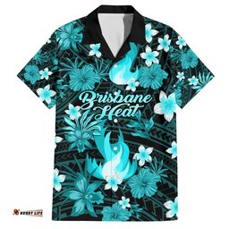 Australian Heat Cricket Hawaiian Shirt Baeuty Pacific Hibiscus and Polynesian Pattern