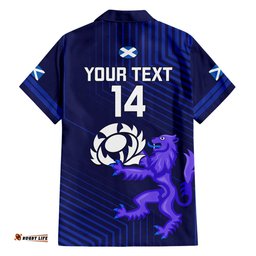 Custom Scotland Rugby Hawaiian Shirt Go Scottish